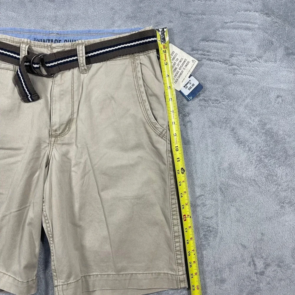 Lee Vintage‎ Chino Shorts Mens 32 Tan Belted Dungarees 7B08901 ADHK B561